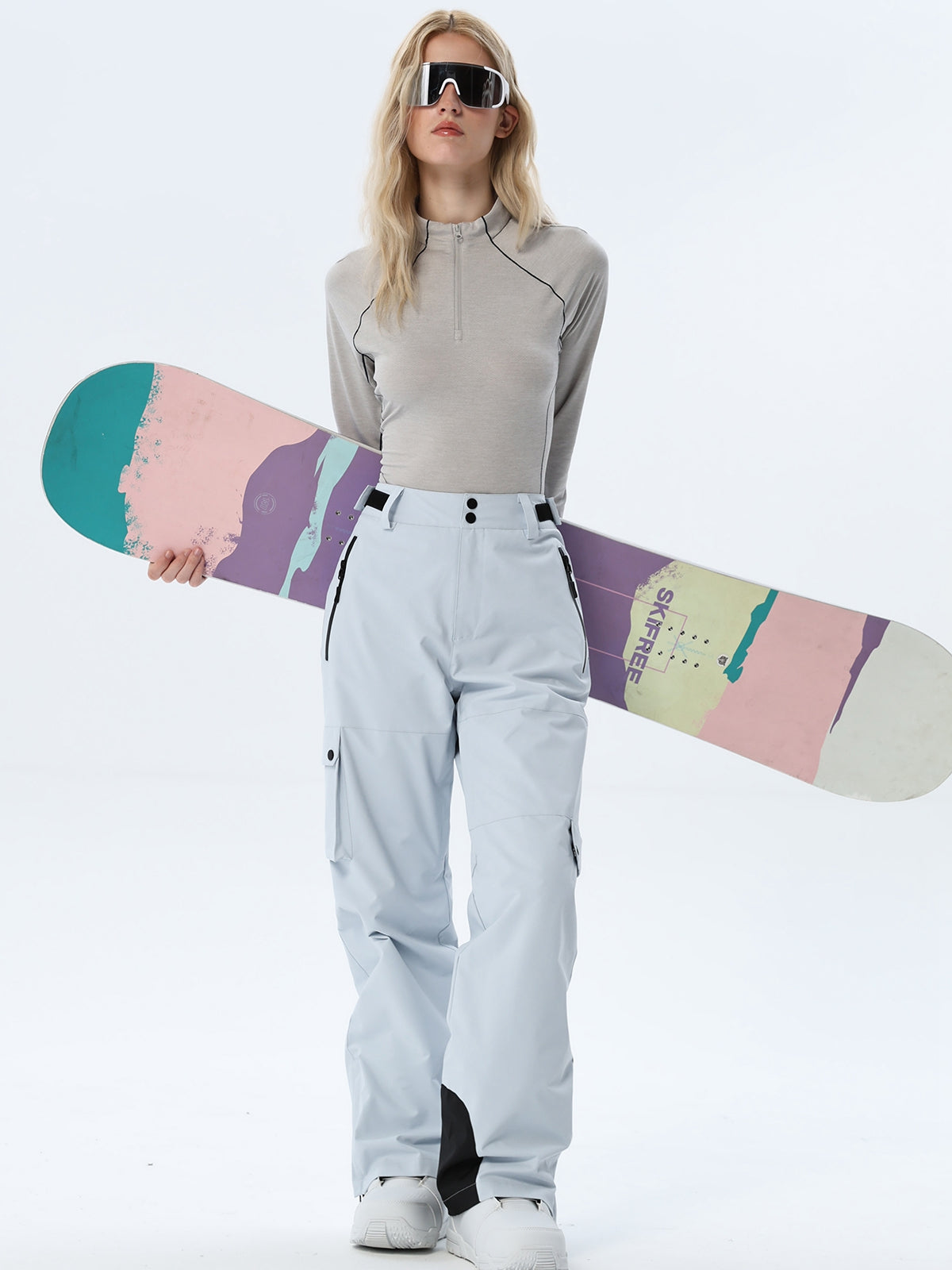 Women's Relaxed Utility Snow Pants with Cargo Storage