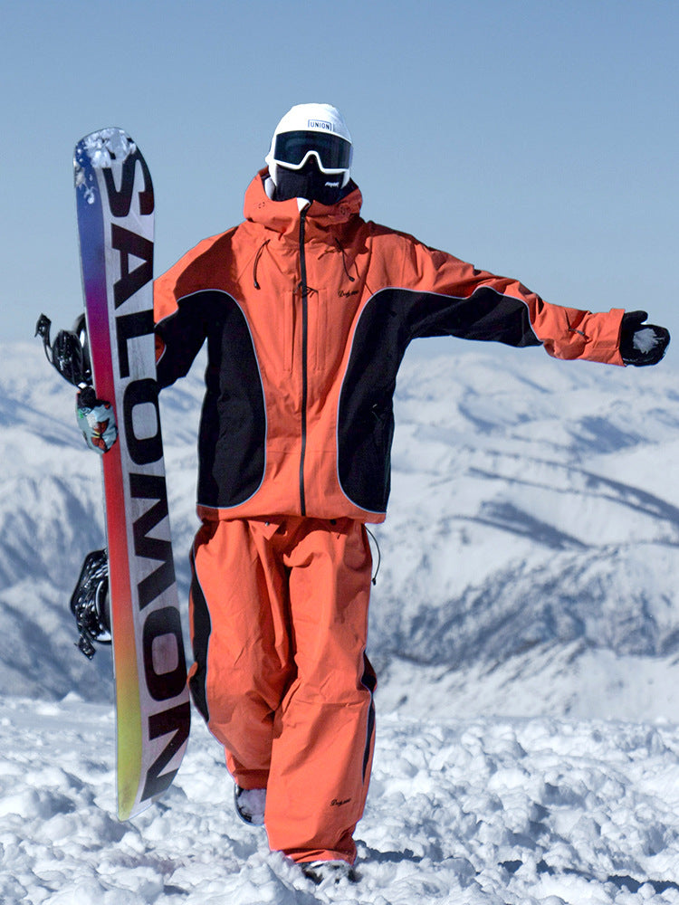 Men's Three-Layer Baggy Waterproof Ski Outfit
