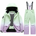 Kids' Gradient Snow Jacket and Bib Overalls