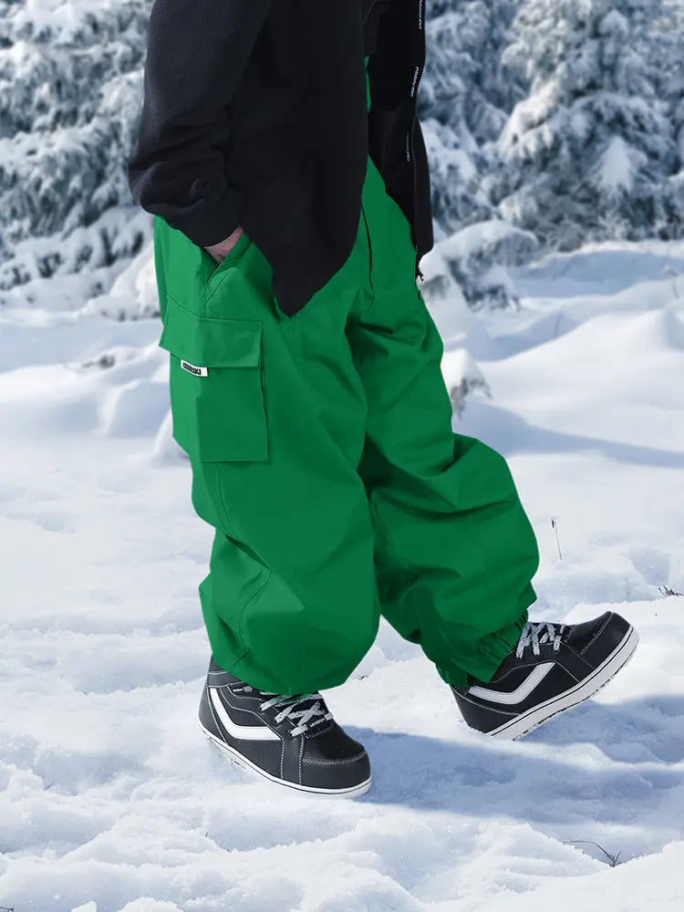 Men Baggy Snowboard Trousers 2024 Outdoor Ski Pants