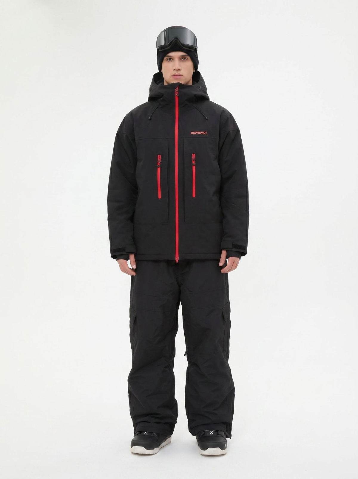 Unisex Matching Snow Shell Jacket and Cargo Bibs