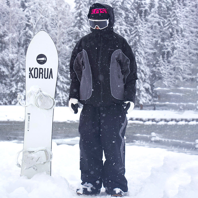 Men's Three-Layer Baggy Waterproof Ski Outfit