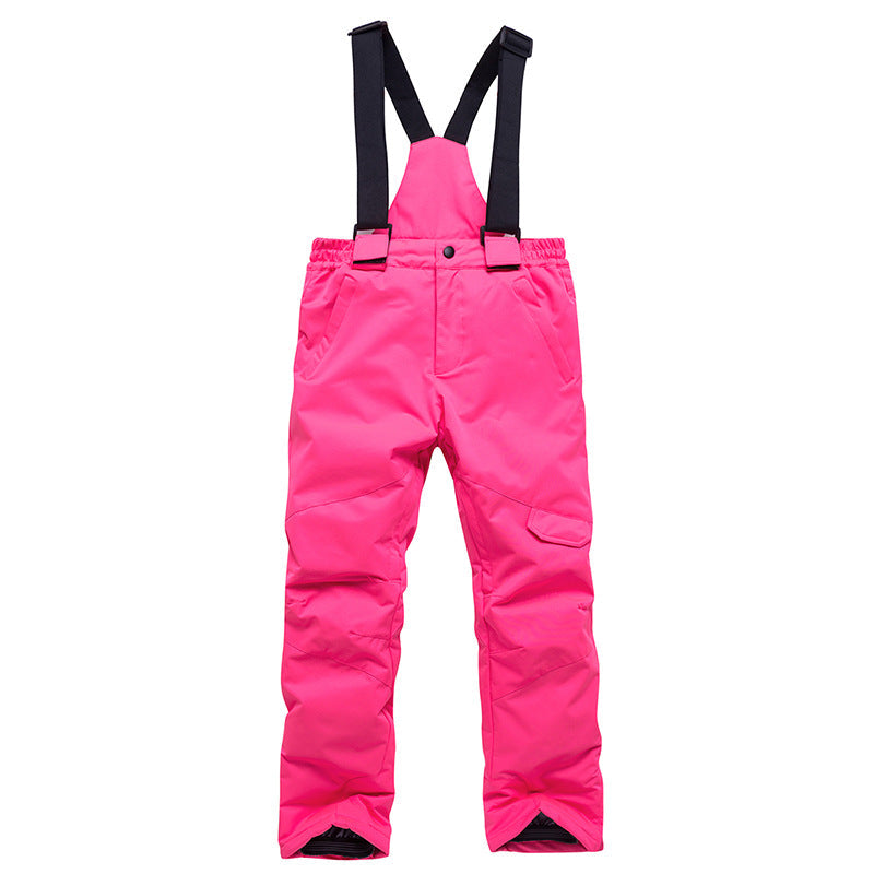 Kids' Rainbow-Gradient Insulated Snow Jacket and Bibs