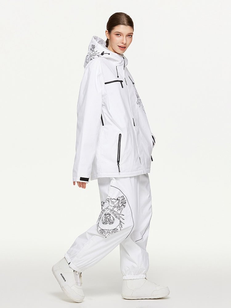 Unisex Insulated Oversized Snowboard Jacket and Pants