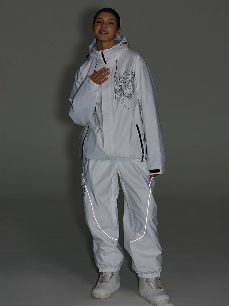 Unisex Insulated Oversized Snowboard Jacket and Pants