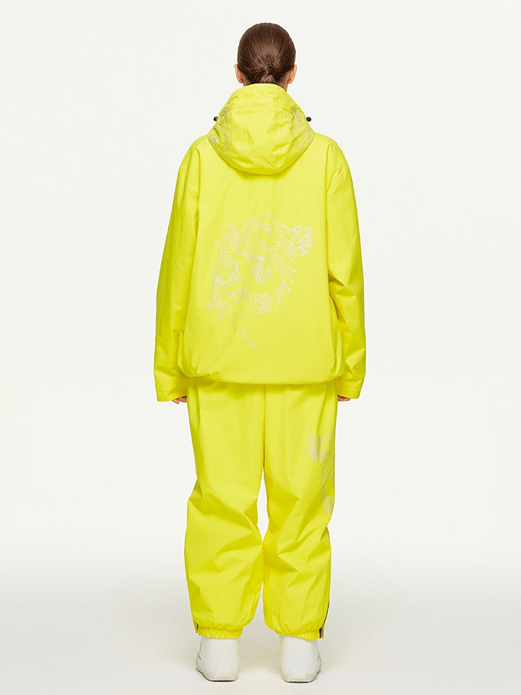 Unisex Insulated Oversized Snowboard Jacket and Pants
