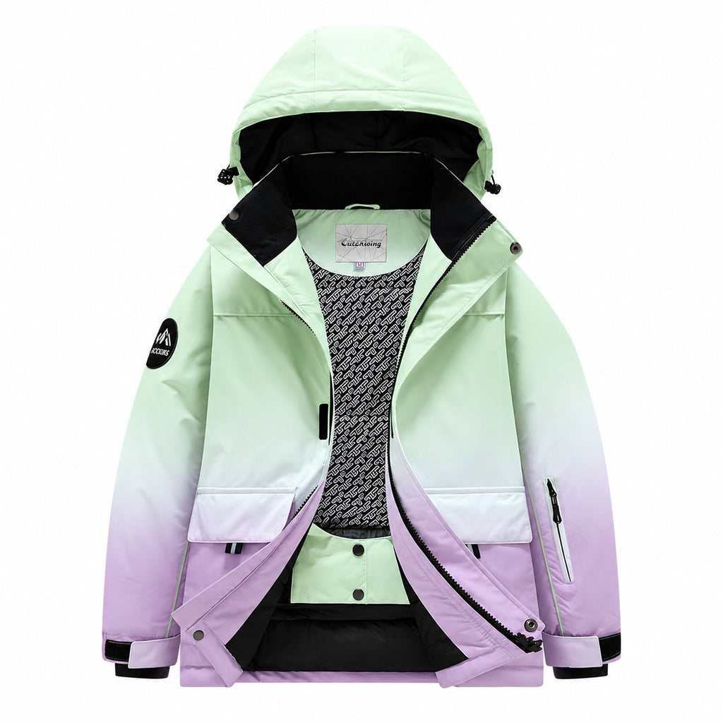 Kids' Gradient Snow Jacket and Bib Overalls