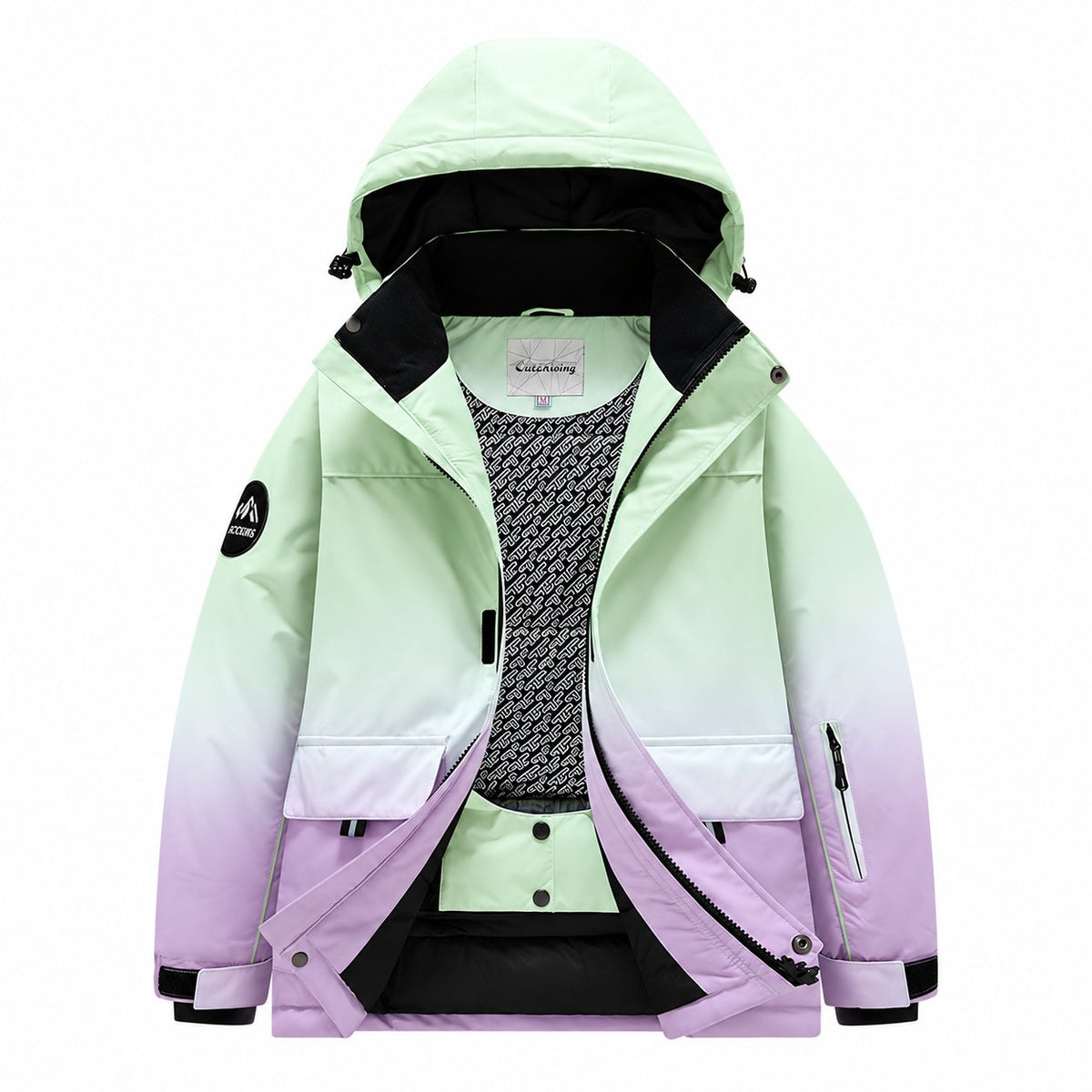 Kids' Gradient Snow Jacket and Bib Overalls