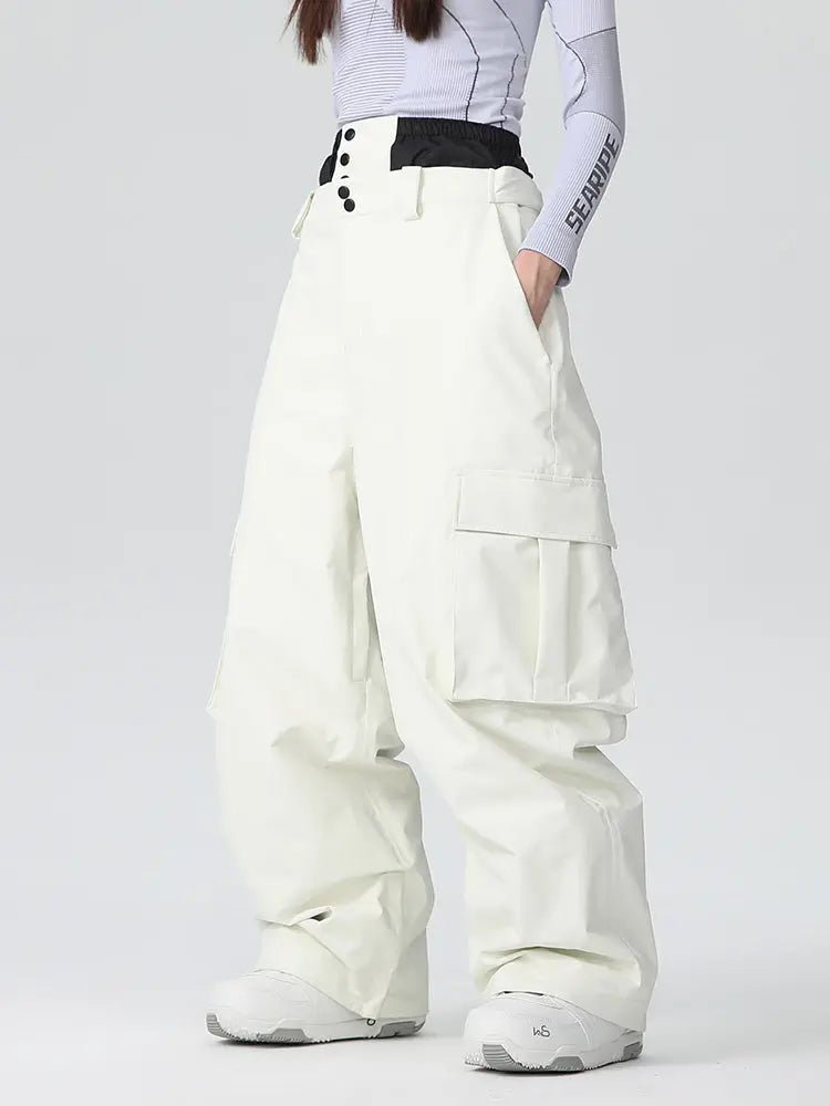 Women's Baggy Ski Pants Cargo Snowboarding Trousers