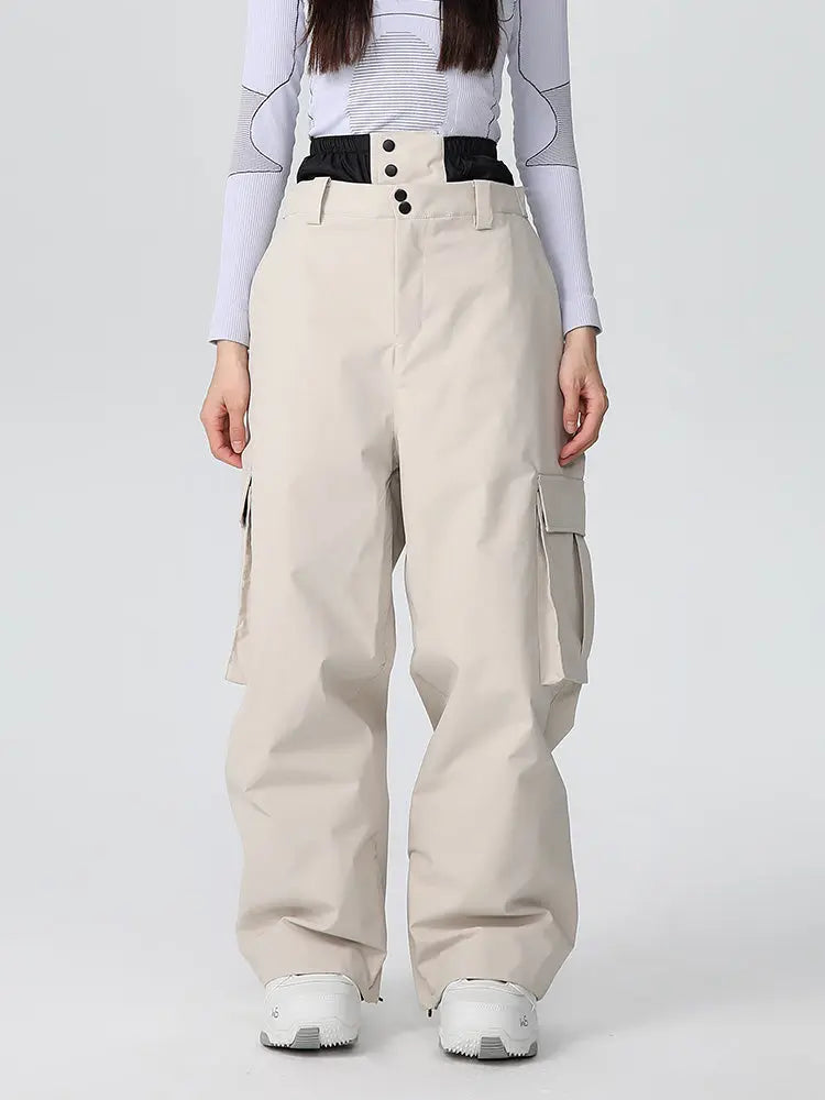 Women's Baggy Ski Pants Cargo Snowboarding Trousers