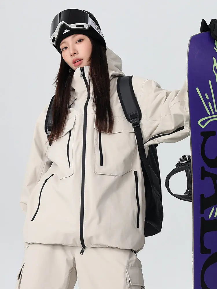 Unisex Advanture Snowboard Jacket Hooded Insulated Ski Coat