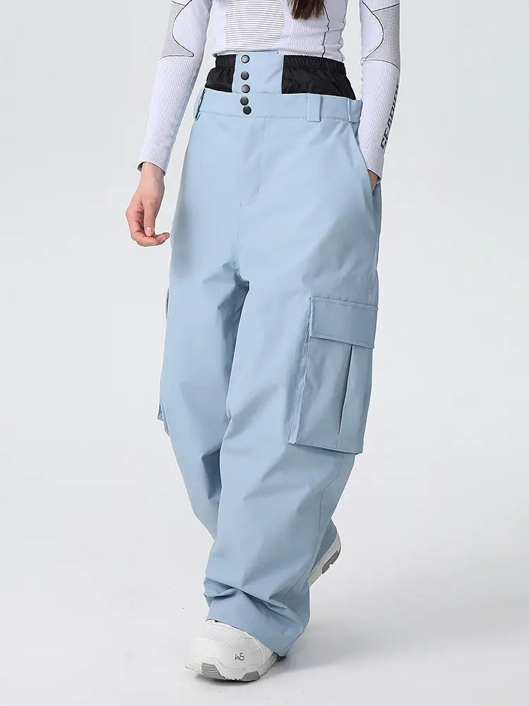 Women's Baggy Ski Pants Cargo Snowboarding Trousers