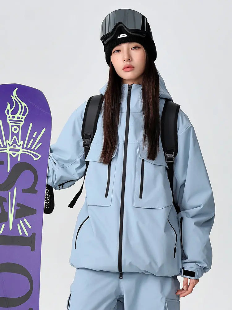 Unisex Advanture Snowboard Jacket Hooded Insulated Ski Coat