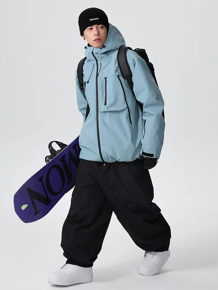 Unisex Freestyle Skisuits 2025 Winter Baggy Snowboard Suit
