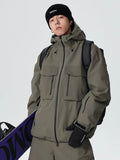 Unisex Advanture Snowboard Jacket Hooded Insulated Ski Coat