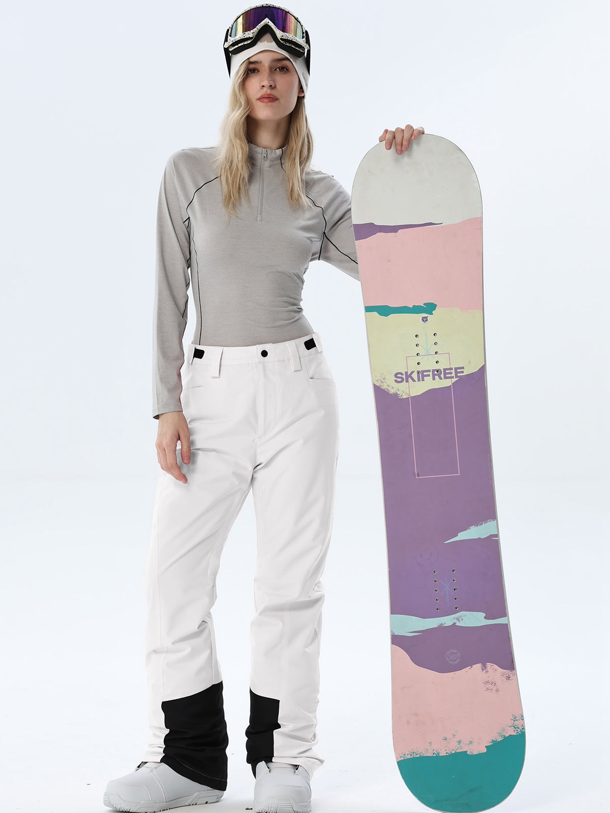 Women's Straight-Leg Snow Pants with Ankle Panels