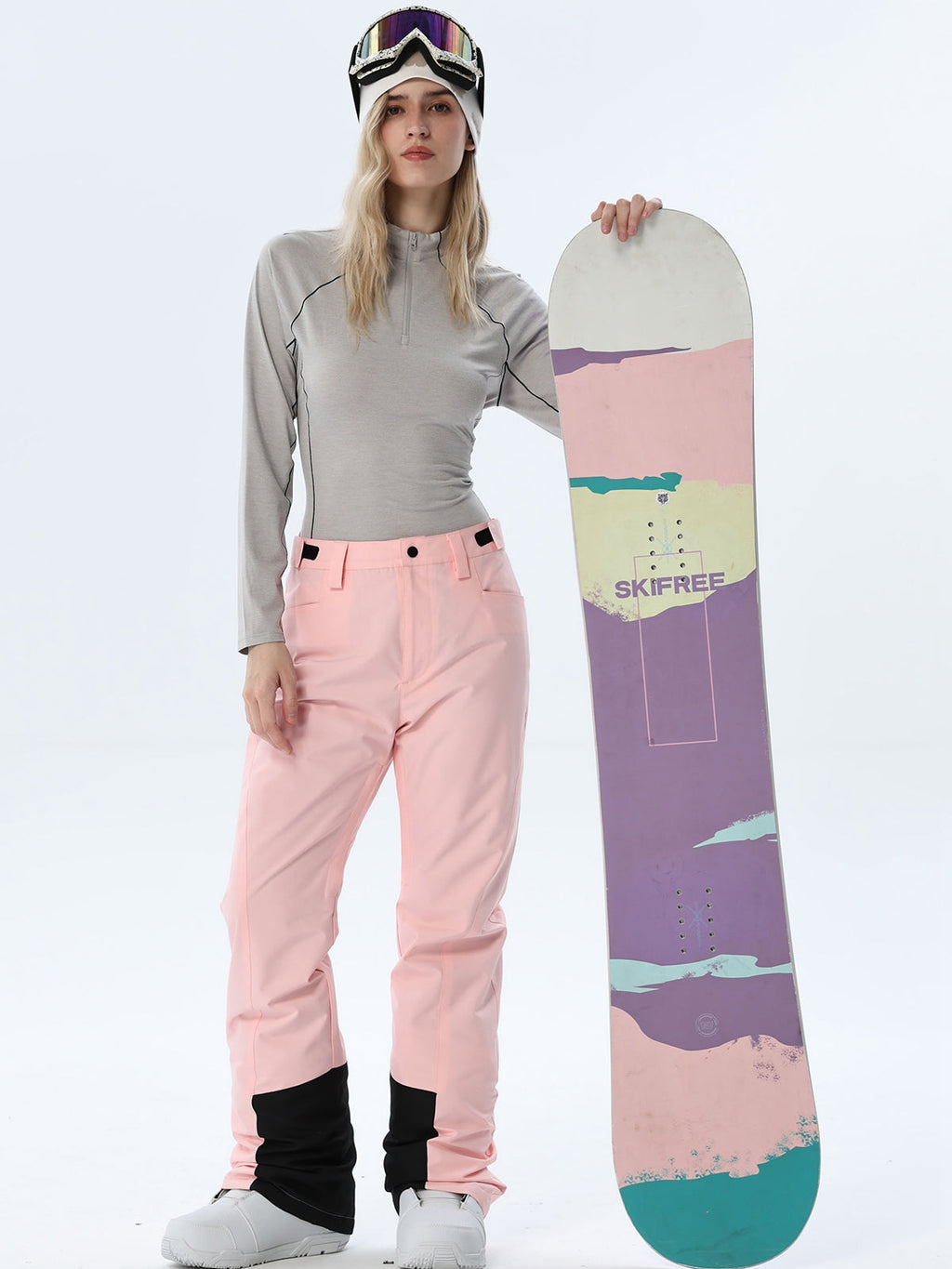 Women's Straight-Leg Snow Pants with Ankle Panels