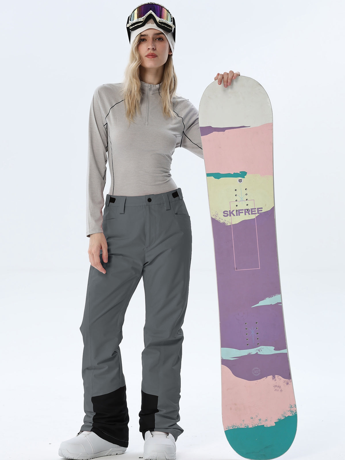Women's Straight-Leg Snow Pants with Ankle Panels
