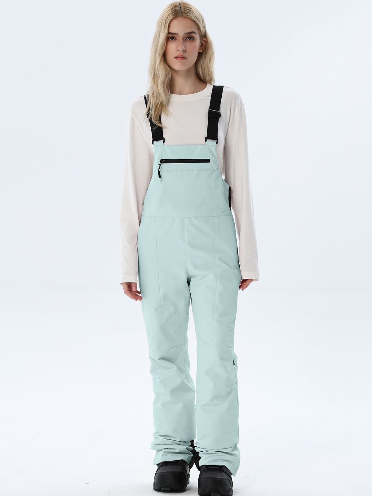 Women's Adjustable-Strap Snow Bib Overalls
