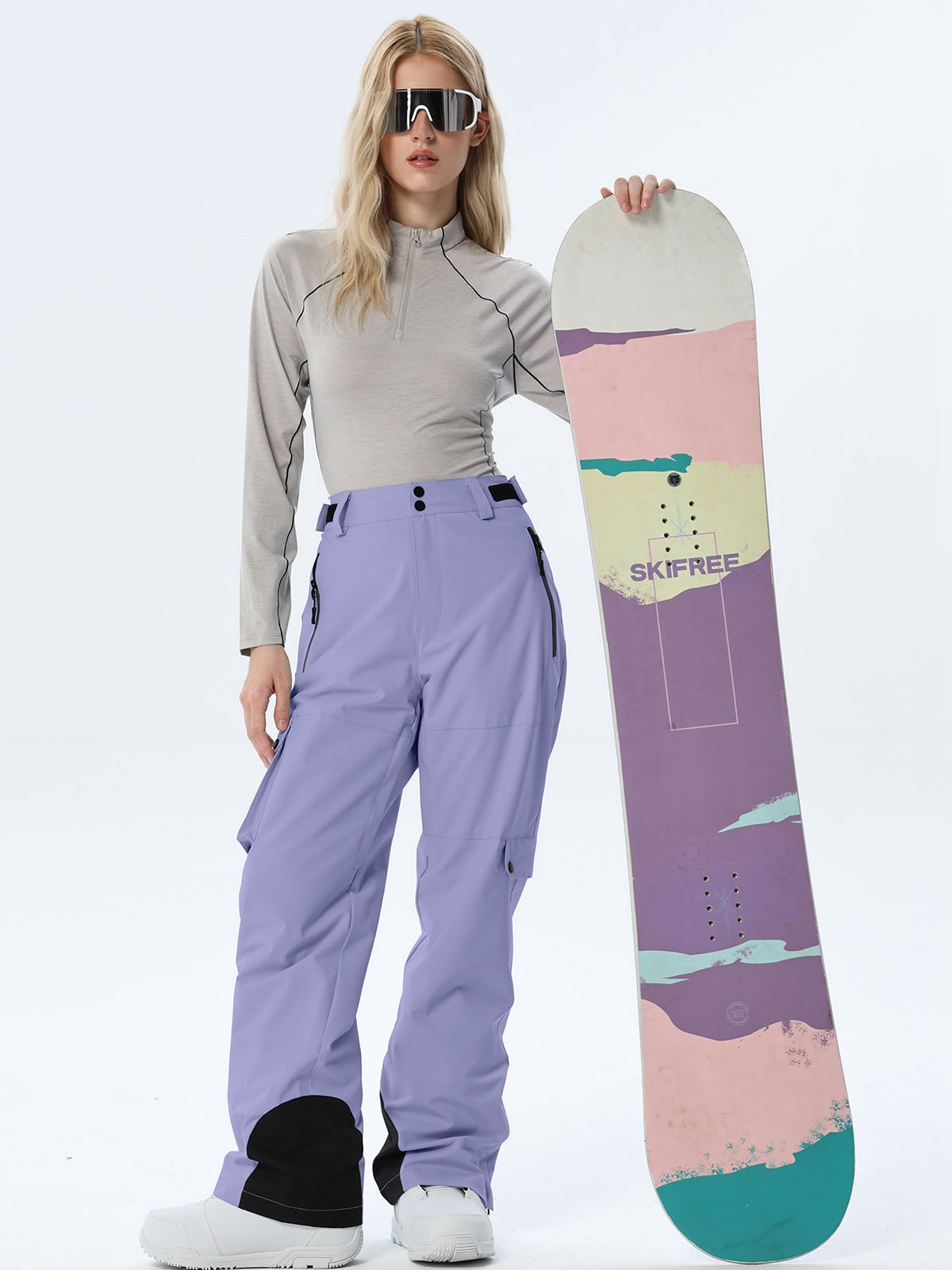 Women's Relaxed Utility Snow Pants with Cargo Storage