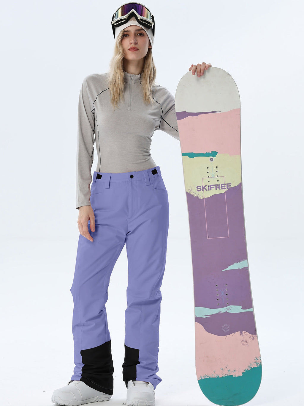 Women's Straight-Leg Snow Pants with Ankle Panels