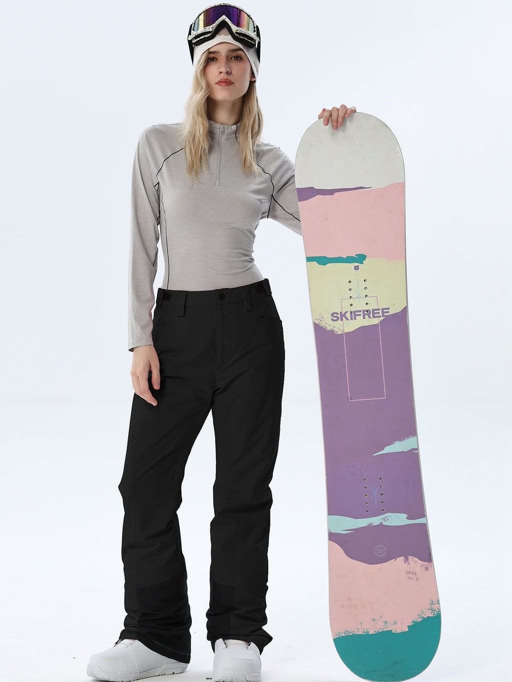 Women's Straight-Leg Snow Pants with Ankle Panels