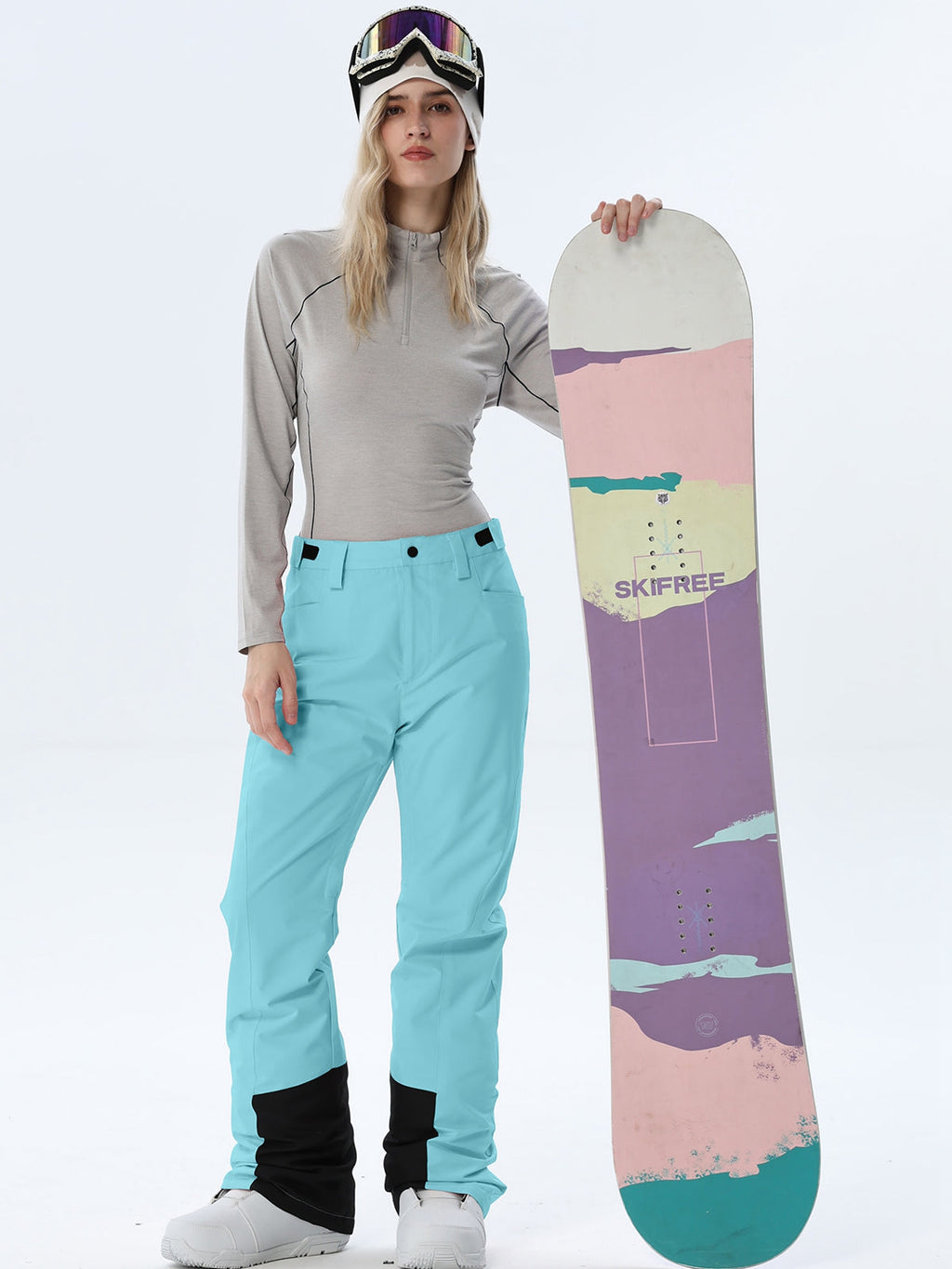 Women's Straight-Leg Snow Pants with Ankle Panels