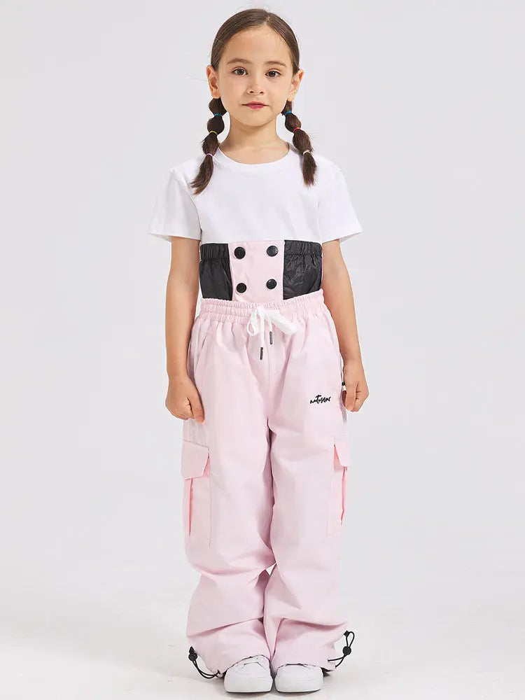 2026 Baggy Ski Snow Pants High Waist Thicken Pants for Kids