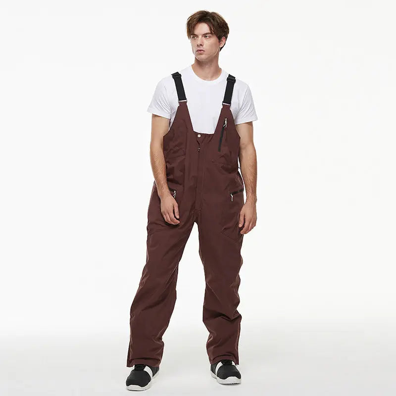 2026 Winter One-piece Ski Snow Bibs Pants for Adult