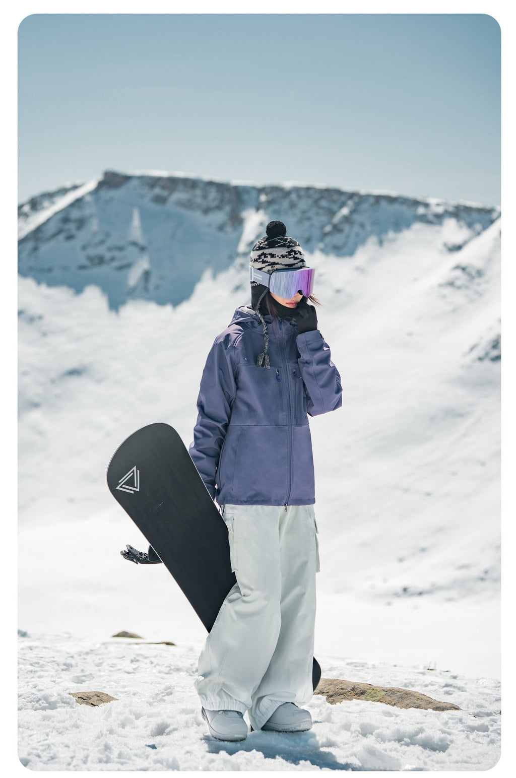 Women's Fleece-Backed Bonded Softshell Snow Jacket