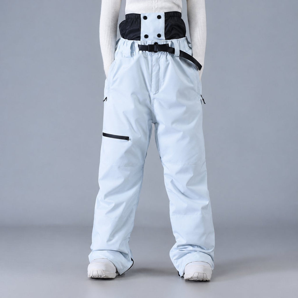 Unisex High-Rise Wide-Leg Snowboard Trousers
