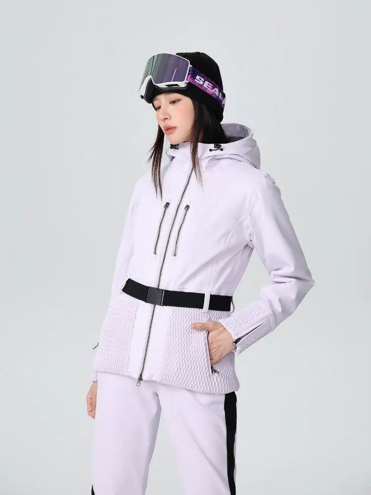 Women's 3L Insulated Ski Jacket Slim Fit Sports Wear