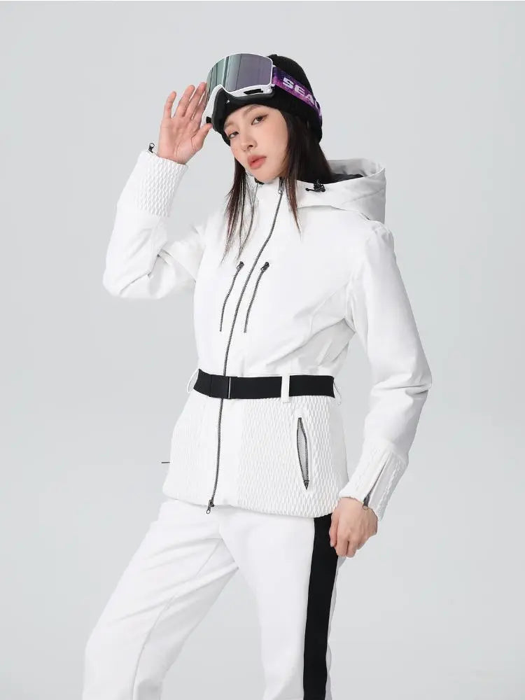 Women's 3L Insulated Ski Jacket Slim Fit Sports Wear