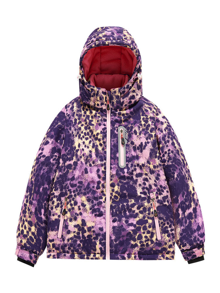Kids' Animal-Print Fleece Winter Ski Outfit