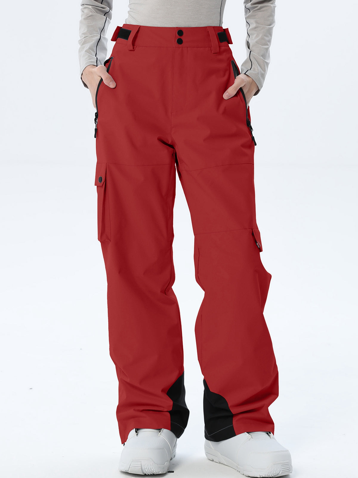 Women's Relaxed Utility Snow Pants with Cargo Storage