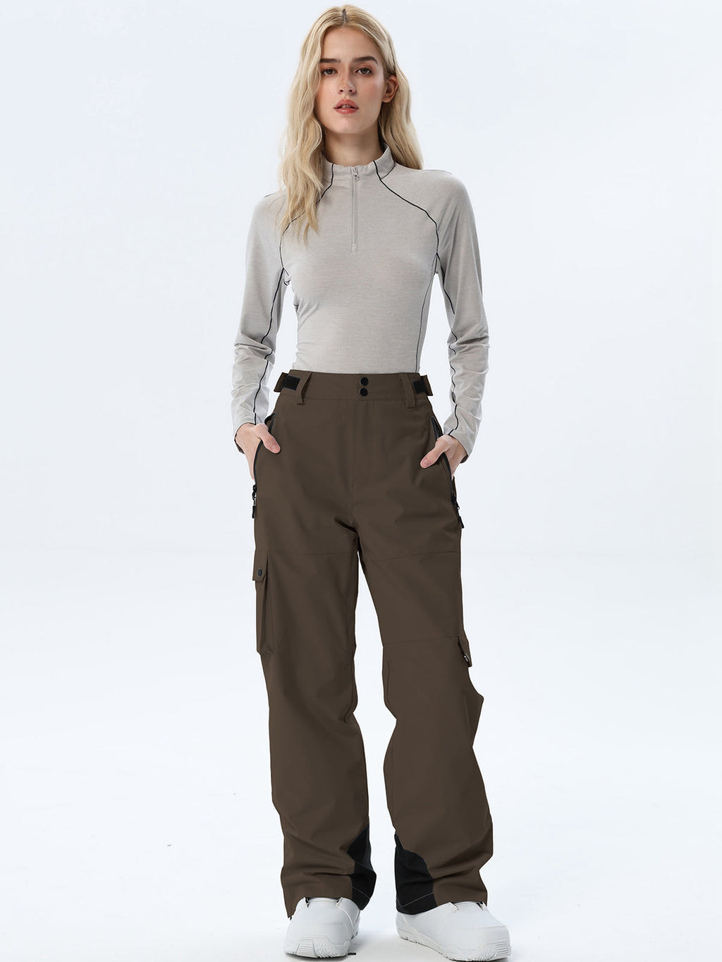Women's Relaxed Utility Snow Pants with Cargo Storage