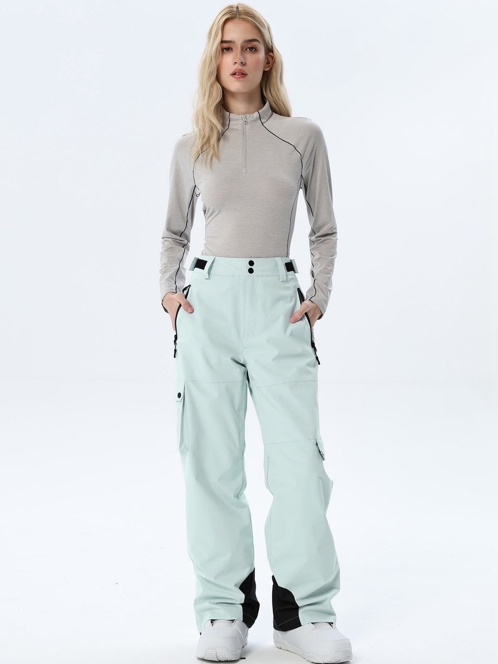 Women's Relaxed Utility Snow Pants with Cargo Storage