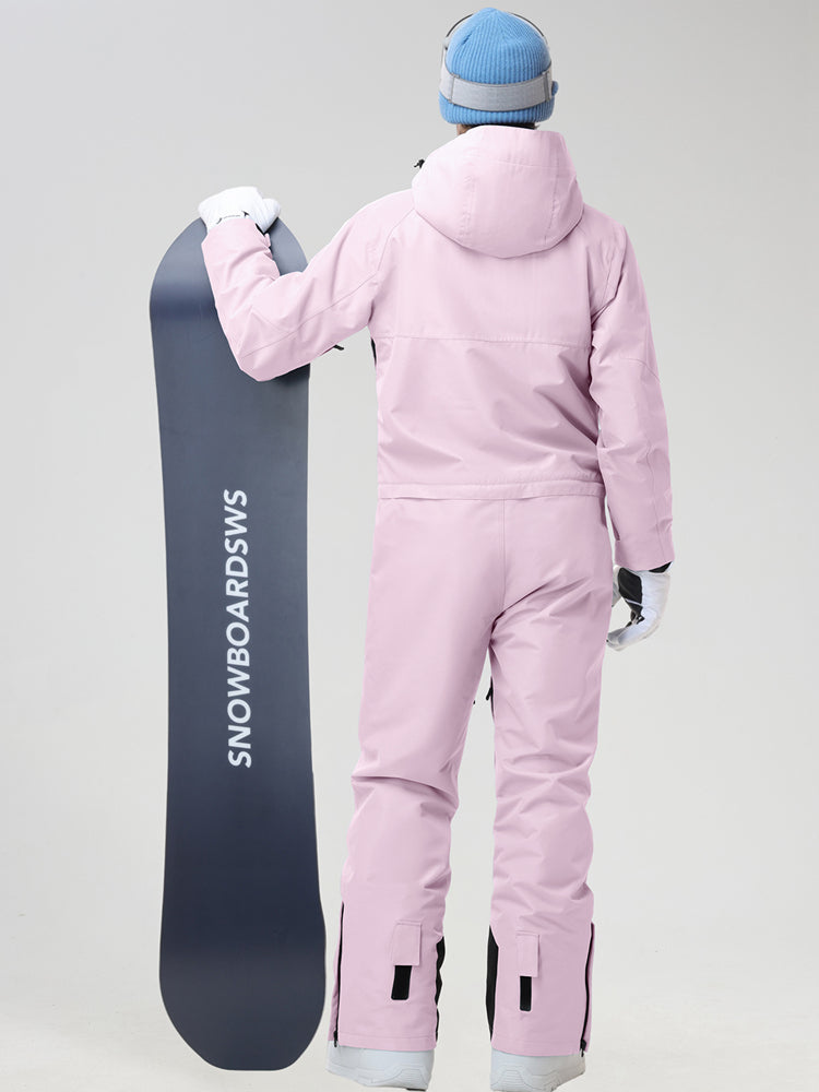 Men's Insulated Hooded One-Piece Snow Suit