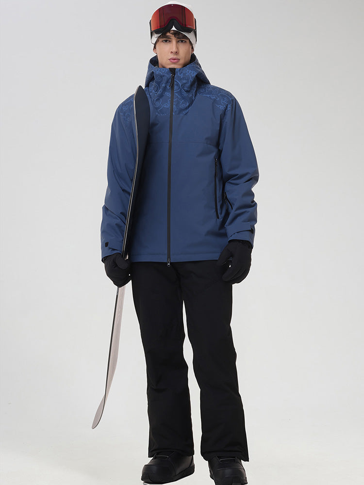 Men's Graphic-Panel Snow Jacket and Trouser Set