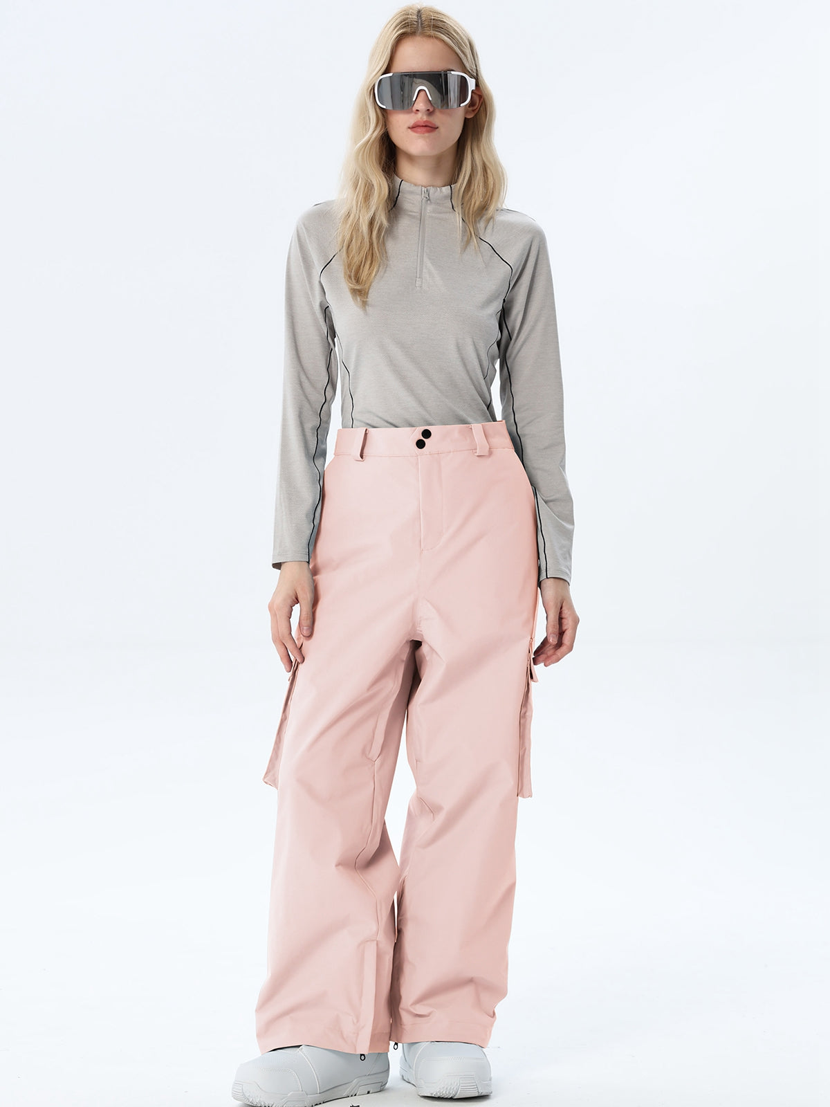Women's Loose-Cut Ski Pants with Side Pockets