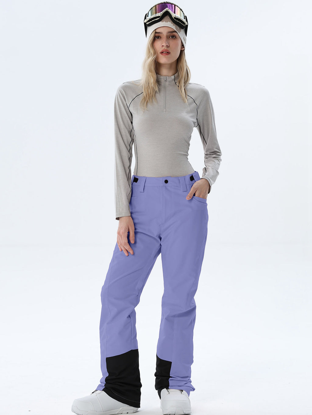 Women's Straight-Leg Snow Pants with Ankle Panels