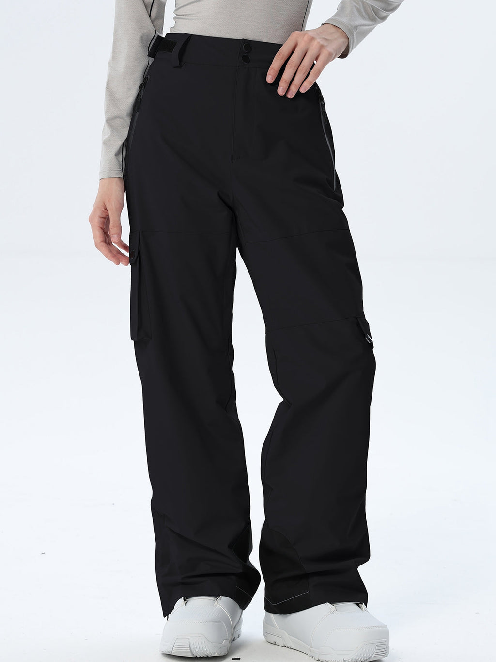 Women's Relaxed Utility Snow Pants with Cargo Storage