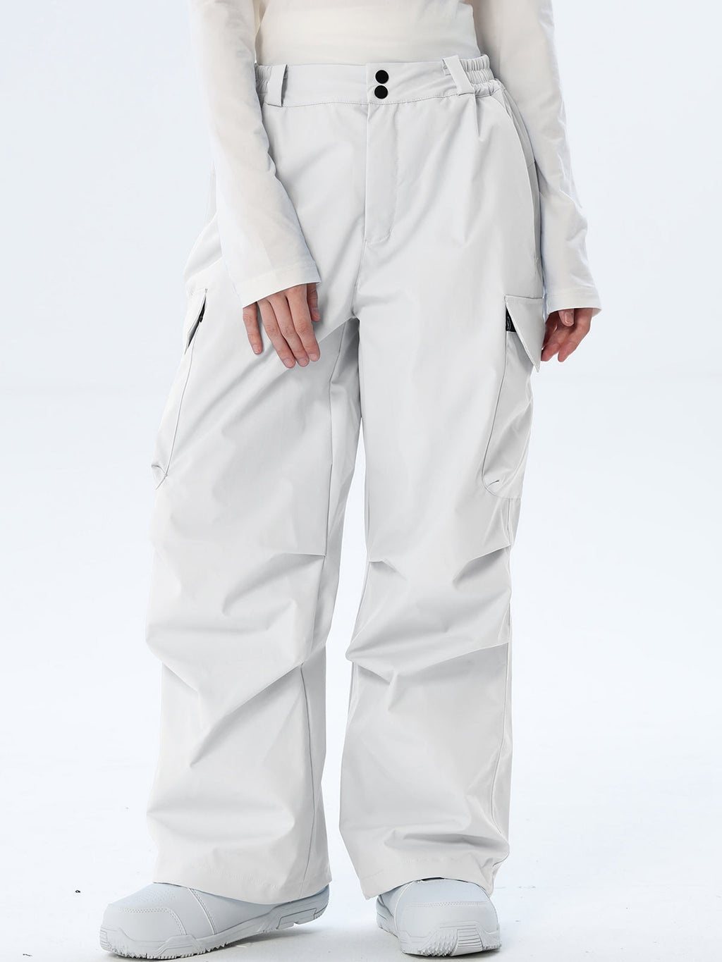 Women's Wide-Leg Cargo Snowboarding Trousers