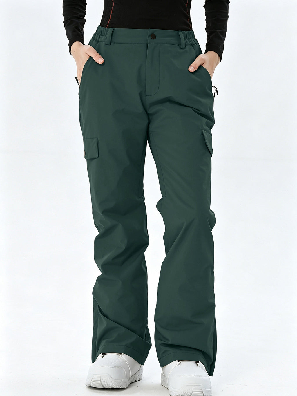 Women's Regular-Fit Cargo Snow Trousers