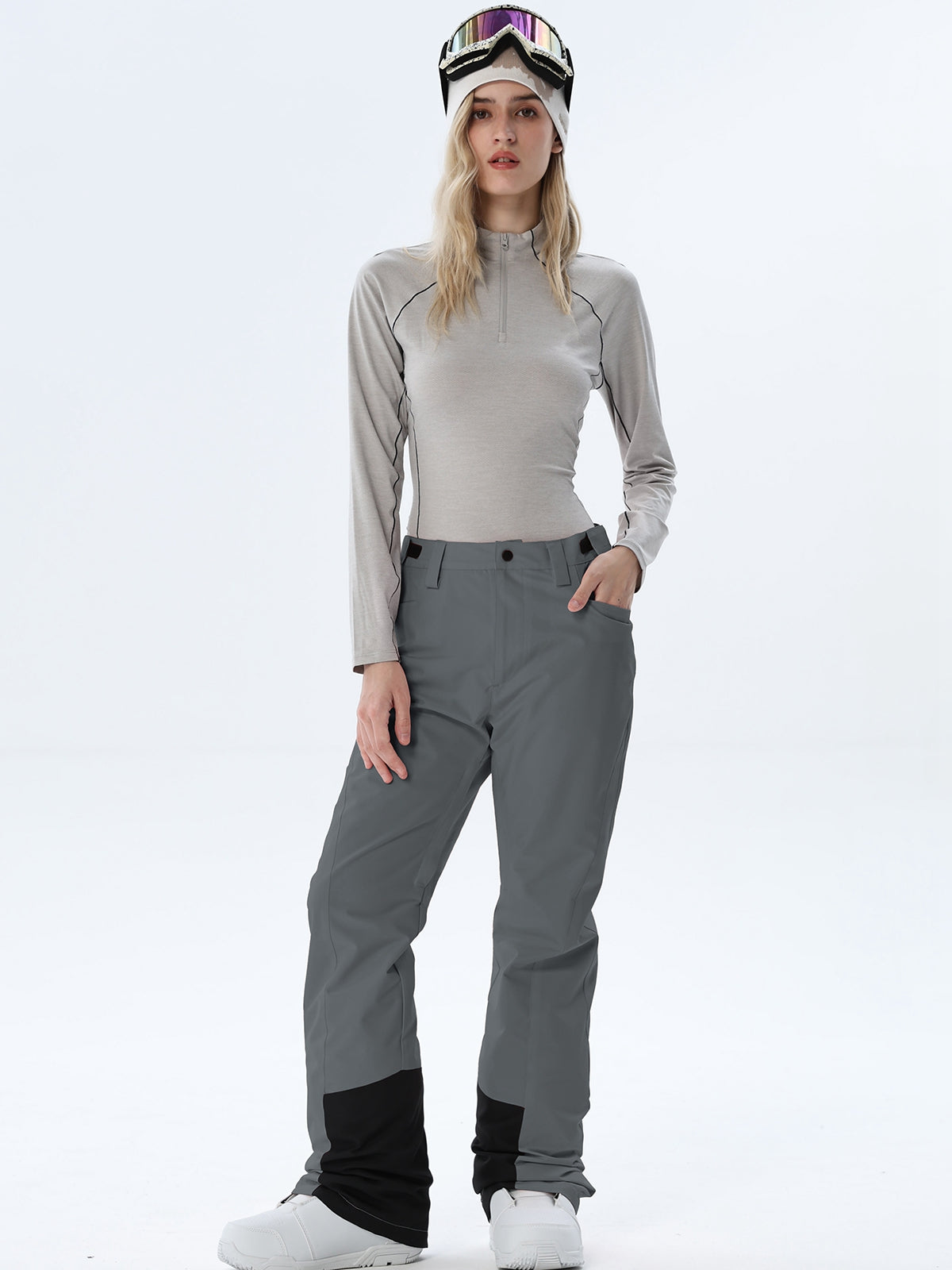 Women's Straight-Leg Snow Pants with Ankle Panels