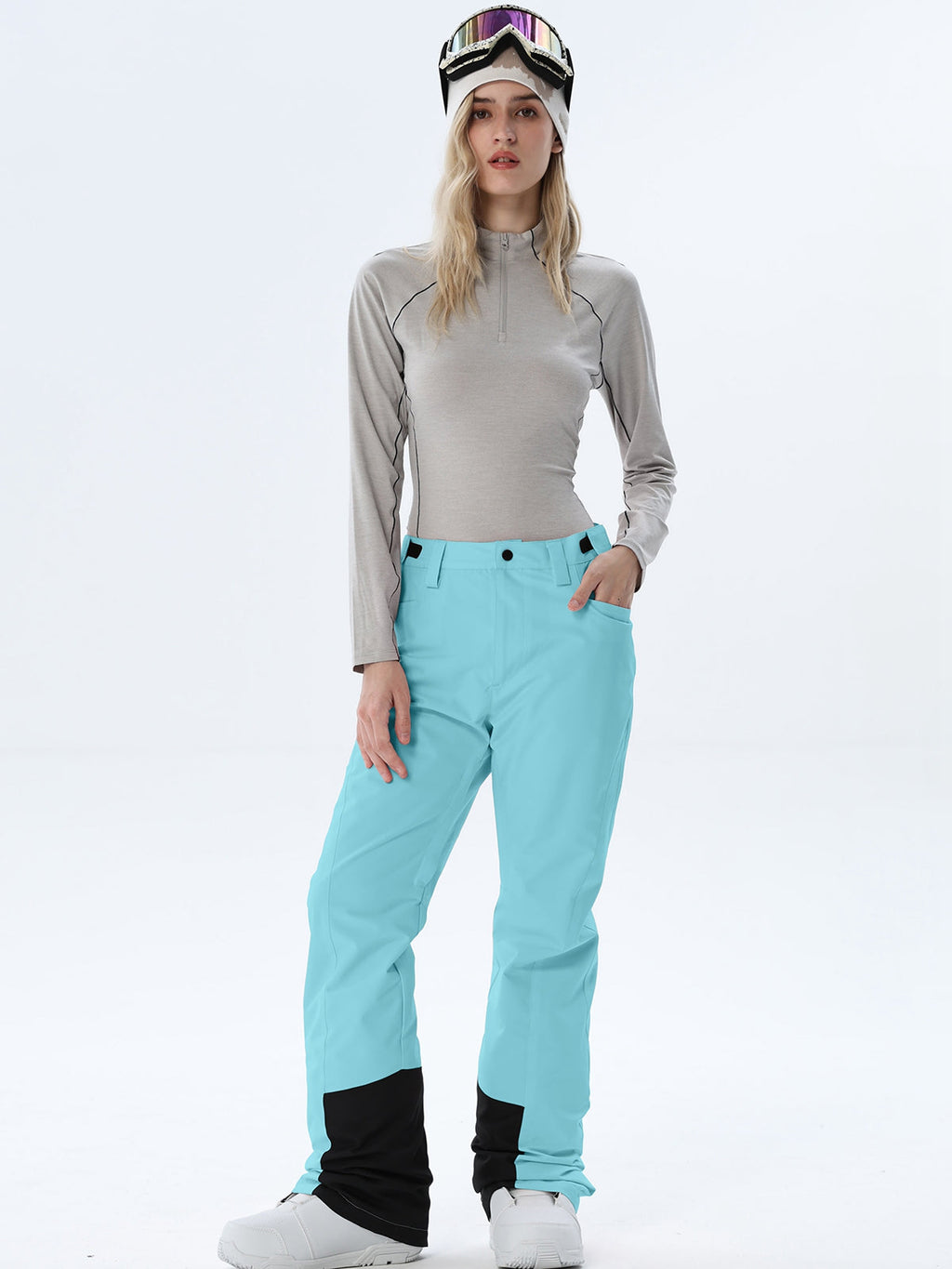 Women's Straight-Leg Snow Pants with Ankle Panels