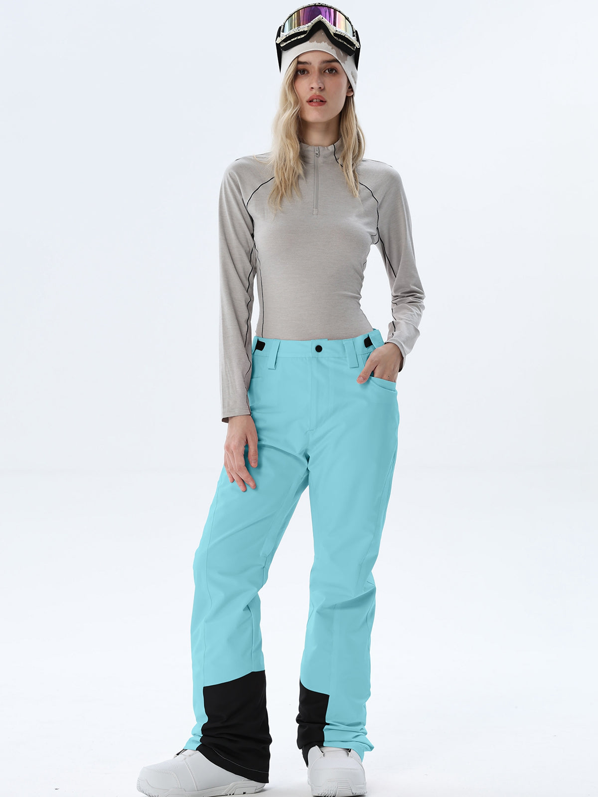 Women's Straight-Leg Snow Pants with Ankle Panels