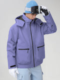 Men's Hooded Cargo Snowboarding Shell Jacket