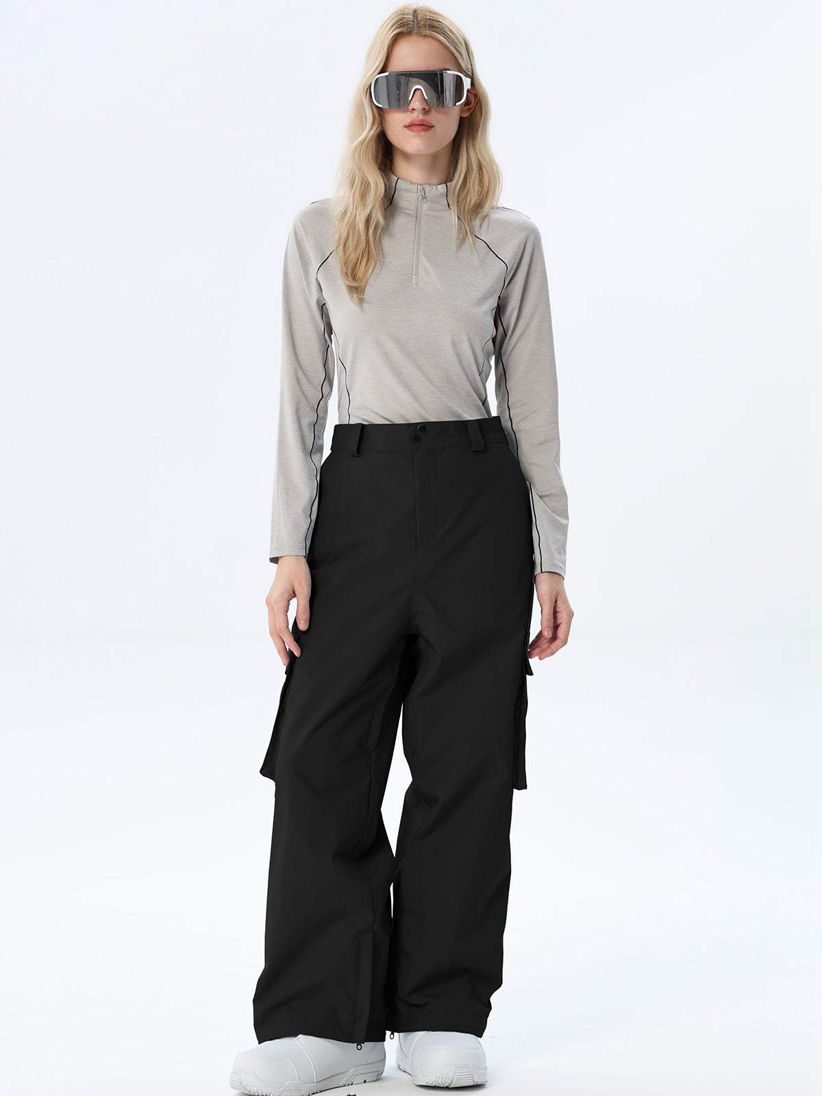 Women's Loose-Cut Ski Pants with Side Pockets