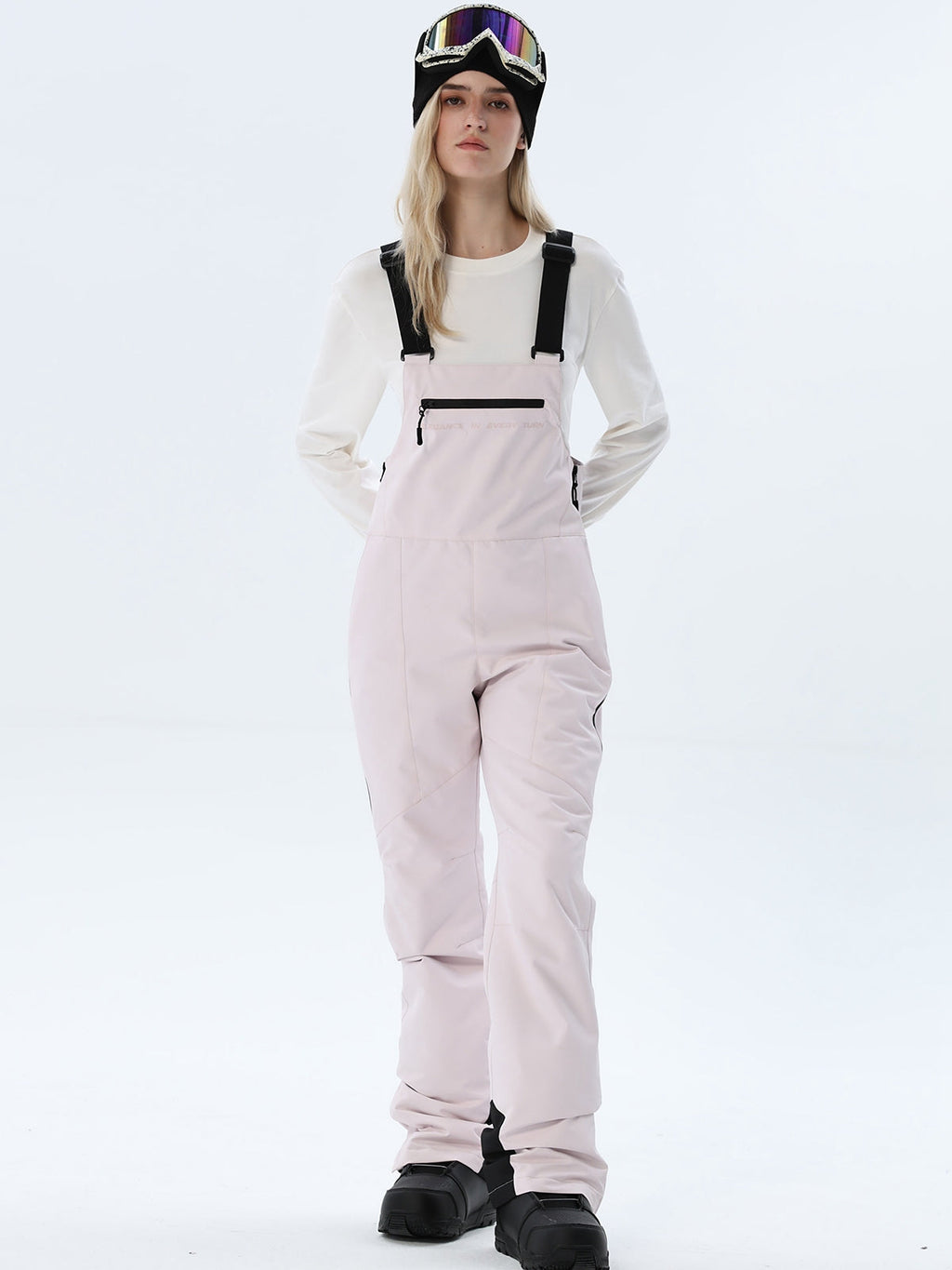 Women's Adjustable-Strap Snow Bib Overalls